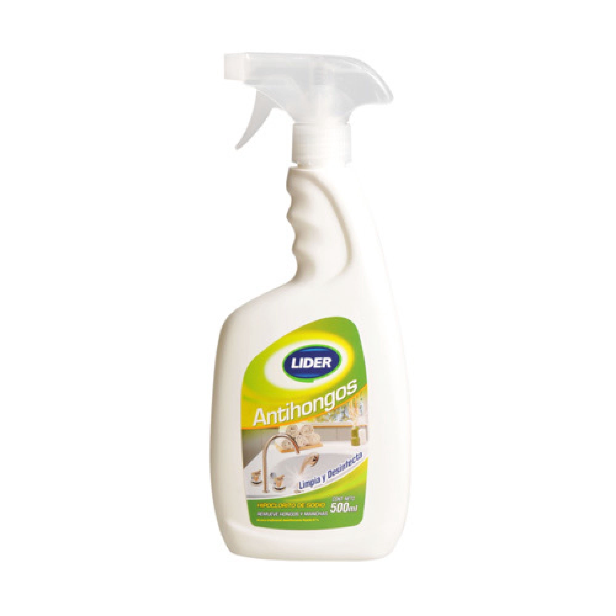 Limpiador Líquido Antihongos Con Gatillo Botella 500 ml Lider