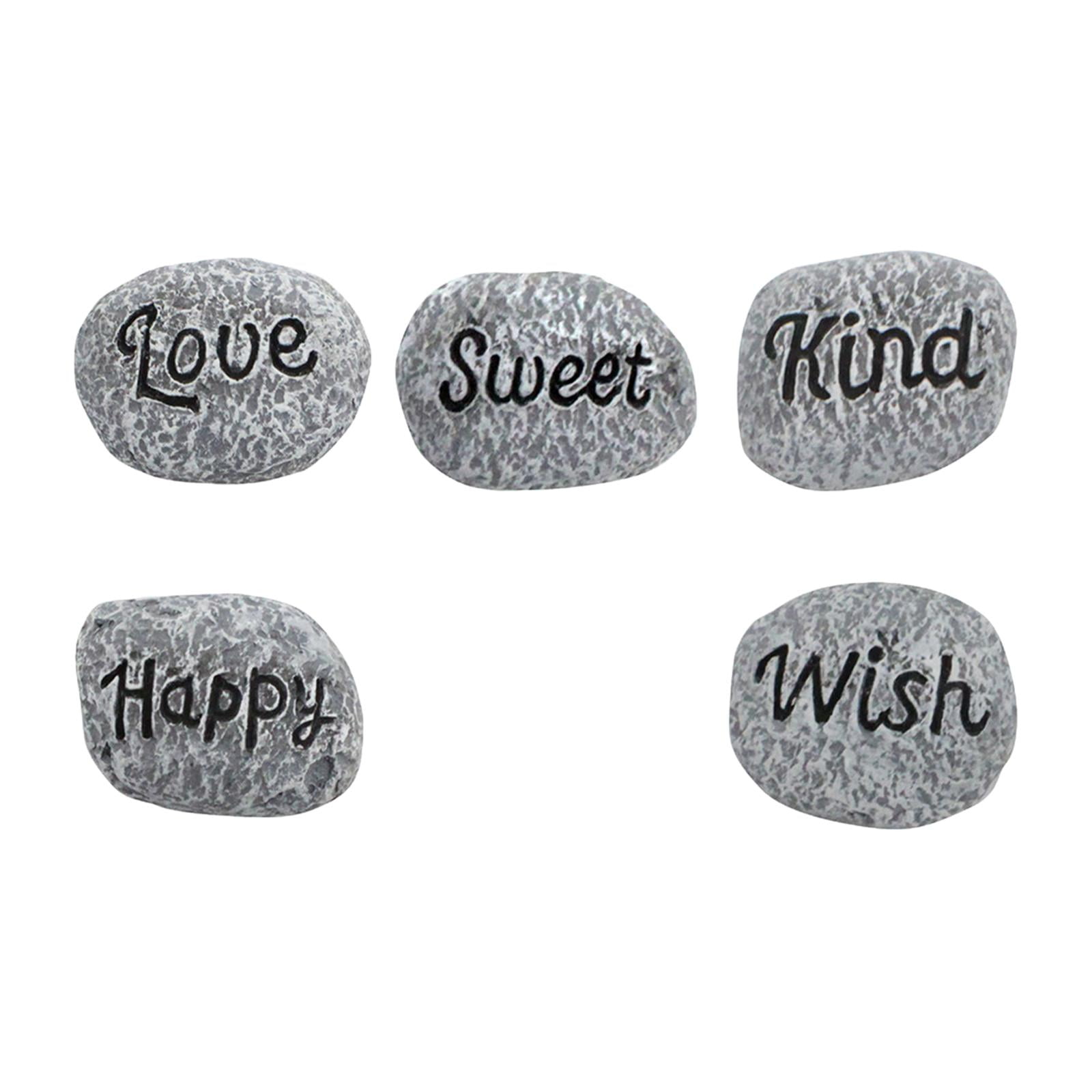 Magideal - Adoquines En Maceta, Decoración En Maceta Con Piedras Pequeñas, Decoración En Maceta Con Piedras Pequeñas De Resina En Miniatura, Para Decoración De