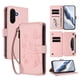 thumbnail image 1 of Funda Cartera Mariposa para [Samsung Galaxy A36 5G] con Soporte y Cremallera Rosa, 1 of 6