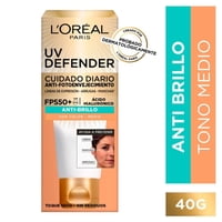 Crema Facial Uv Defender Piel Seca Color Medio Fps50. 40 G L'Oréal Dermo Expertise