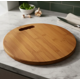thumbnail image 3 of Tabla Para Picar Y Cortar De Madera Circular 30cm Liso, 3 of 4