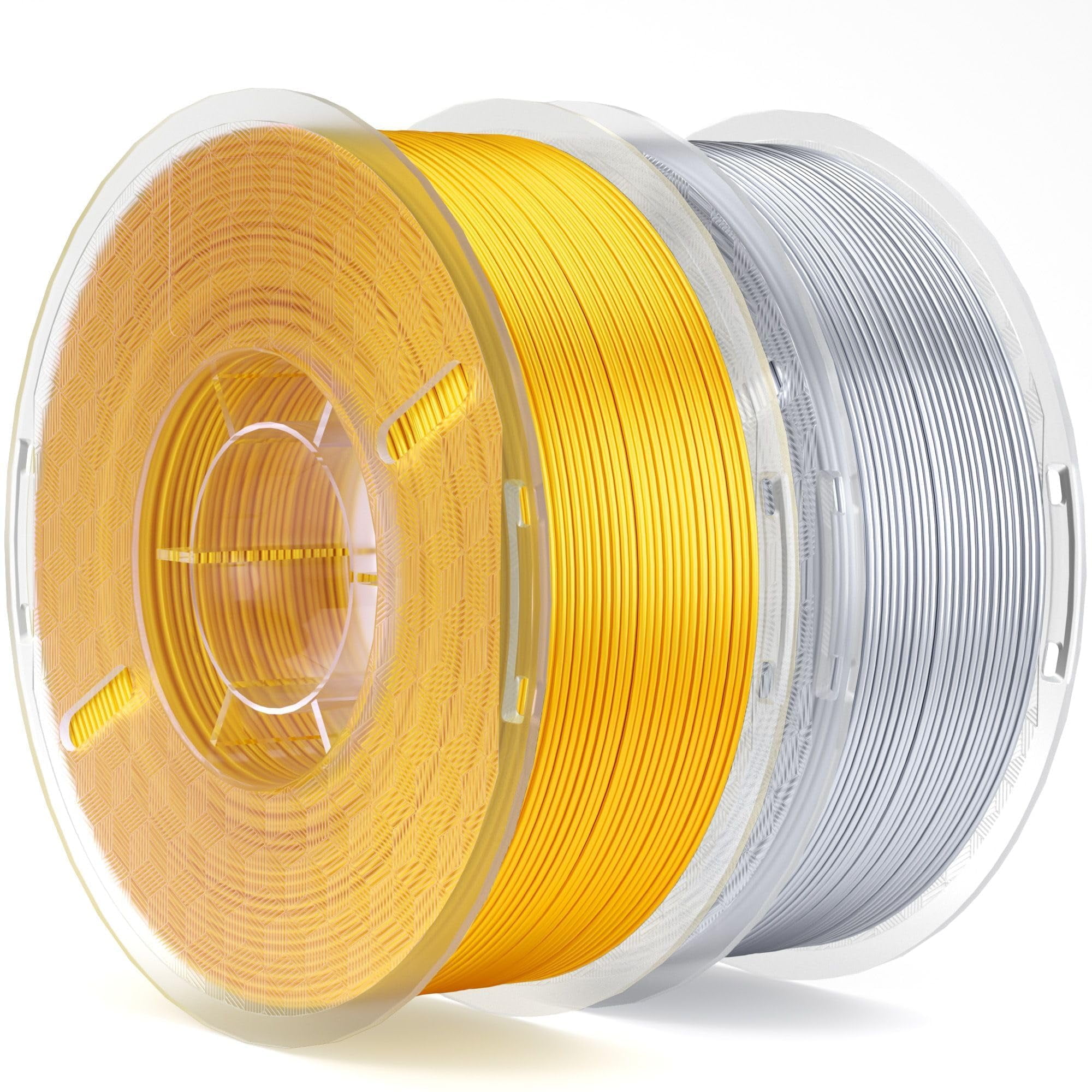 Filamento Para Impresora 3d Elegoo Silk Pla, 1,75 Mm, Dorado Y Plateado, 2 Kg
