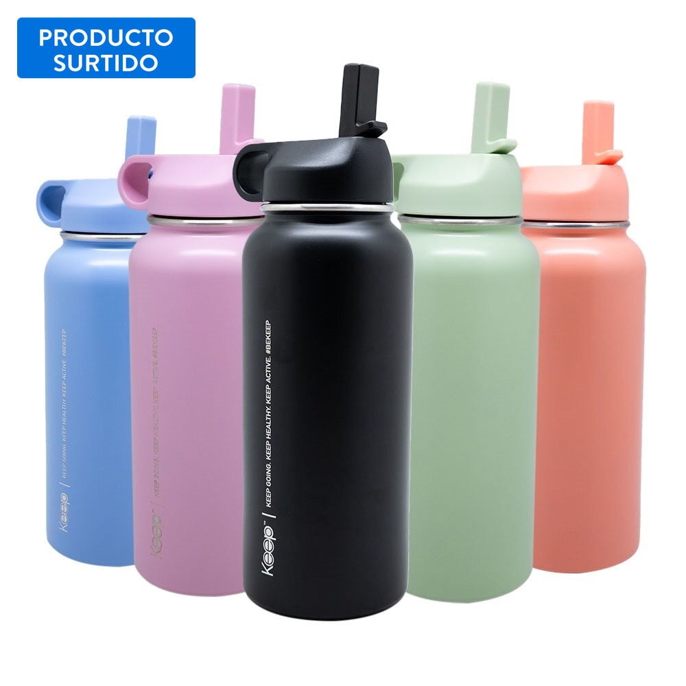 Botella 1L Acero inoxidable , color surtido 1 un