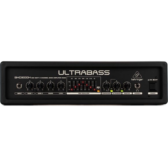Cabezal de graves Behringer UltraBass BXD3000H 300 W 2 canales