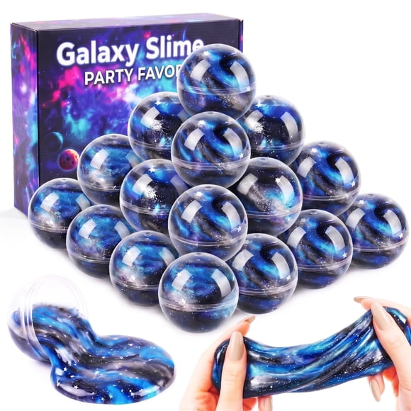 Slime de Juguete MIAEZOUYOX Pack de 24 - Galaxia No Pegajoso