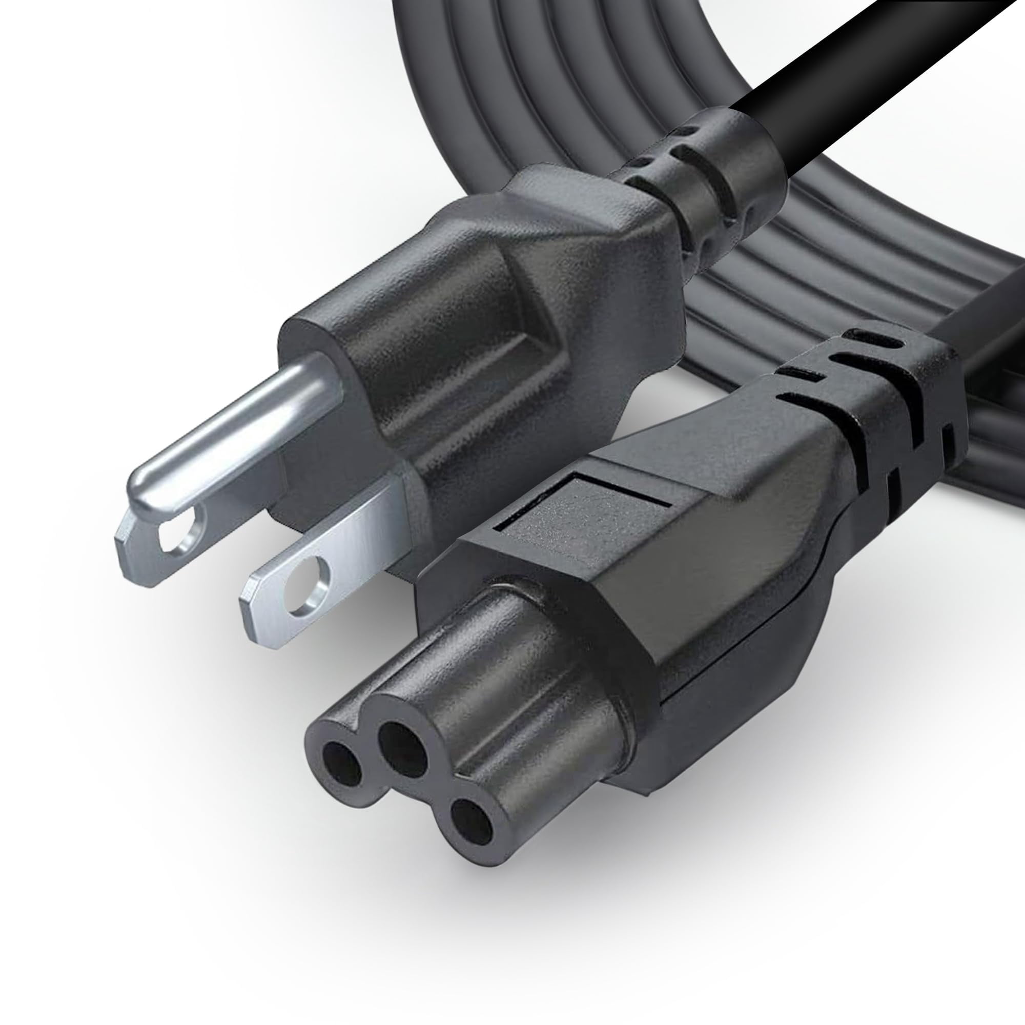 Lordtronics - Cable De Alimentación Ac Para Computadora Portátil, Cable De Alimentación Universal De 5 Pies, 125 V