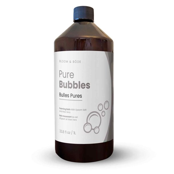Baño espumoso Bloom & Bōde Luxury sin perfume, 1 litro, con aloe vera