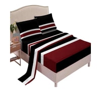 Genérico - Set De Sabanas 200 Hilos Plaza Y Media Con Diseño S10