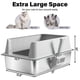 thumbnail image 2 of Caja de Arena Nyutu XL de Acero Inoxidable con Tapa y Tapete, 2 of 8