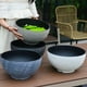 thumbnail image 4 of Macetero Plastico Semi Esfera Premium Diseño a Rayas S azul, 4 of 6