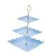 thumbnail image 1 of Bandeja De Frutas Secas, Soporte De Exhibición Para Platos De Comida, Vajilla Para Comedor, Postre, Hogar, 24cmx24cmx37cm, Cuadrado, Azul, 1 of 5