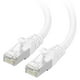 thumbnail image 1 of Cable Ethernet Matters Cat 6A, 10 Gbps, 15 m, blindado, blanco, 1 of 9