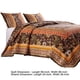thumbnail image 5 of Juego de colcha Benjara Dill, tamaño doble, 2 piezas, estampado bohemio, 5 of 6
