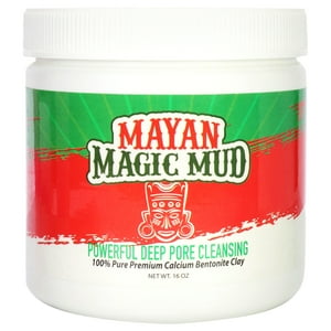 Mayan Magic Mud - Potente Arcilla De Bentonita Cálcica Para Limpieza Profunda De Poros De Para Unisex - Limpiador De 16 Oz