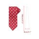 thumbnail image 2 of INSPIRE CHIC Corbatas de Puntos para Hombre Corbata Anudada a Mano 3.1" de Ancho Corbata de Satén para Boda Clásica Roja Talla Única, 2 of 4