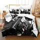 thumbnail image 1 of ingAfro Samurai Bedding SetAnime three-piece set Adult Kid Bedroom Duvet cover Sets Kawaii Girls, 1 of 5