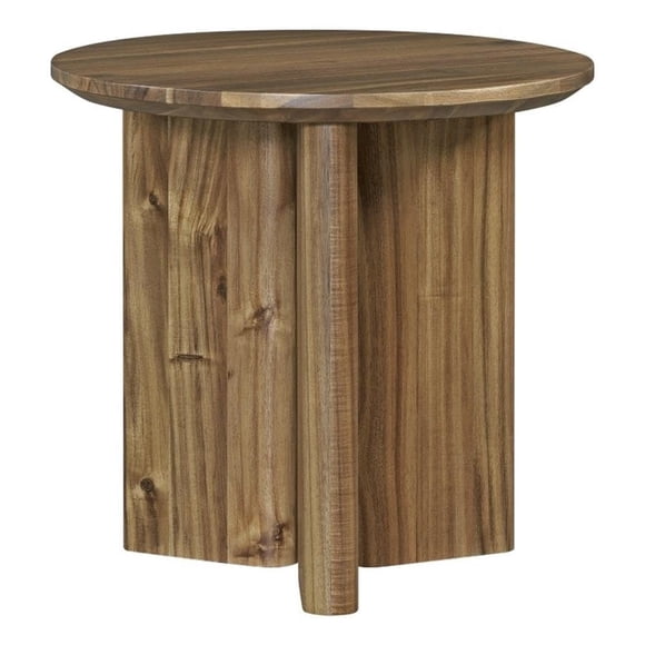 Mesa de Acento Petrillo Hazelnut Brown de New Pacific Direct