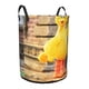 thumbnail image 2 of Big Bird Cesta de lavandería de gran capacidad redonda con asa, bolsa para ropa sucia plegable, almacenamiento para dormitorio, baño y lavadero 44x35 cm, 2 of 6