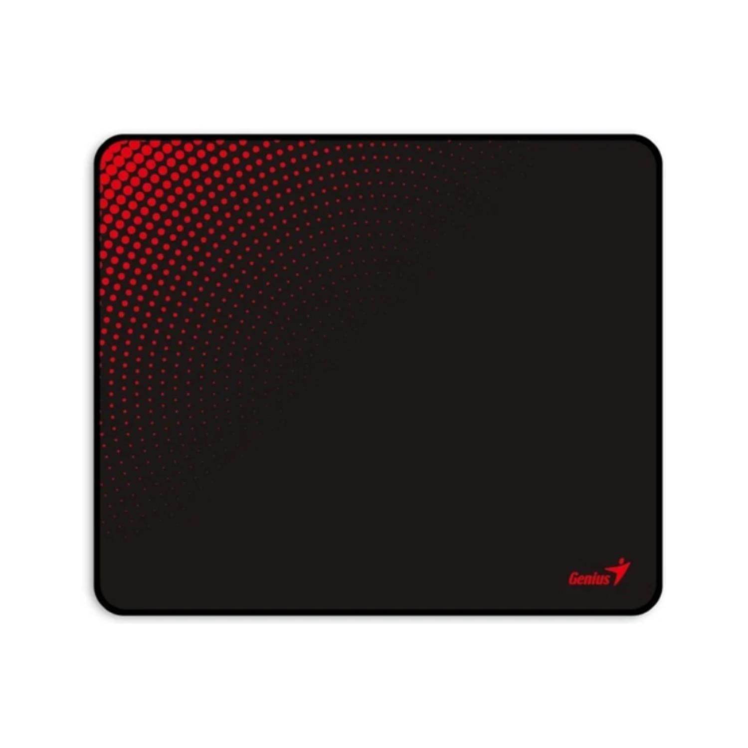 Genius - Mousepad Antideslizante 19x23cm Negro Rojo G-pad 230s