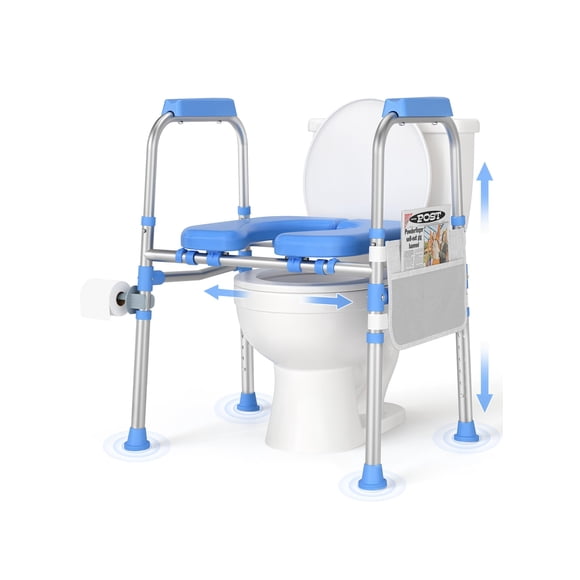 Elevador De Asiento De Inodoro Ajustable Para Uso Pesado 204 Kg