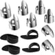 thumbnail image 1 of Juego de 12 púas de acero para dedos, incluye púas de acero inoxidable para dedos y pulgares, púas de metal ajustables para bajos, guitarras, banjos y otros instrumentos., 1 of 6