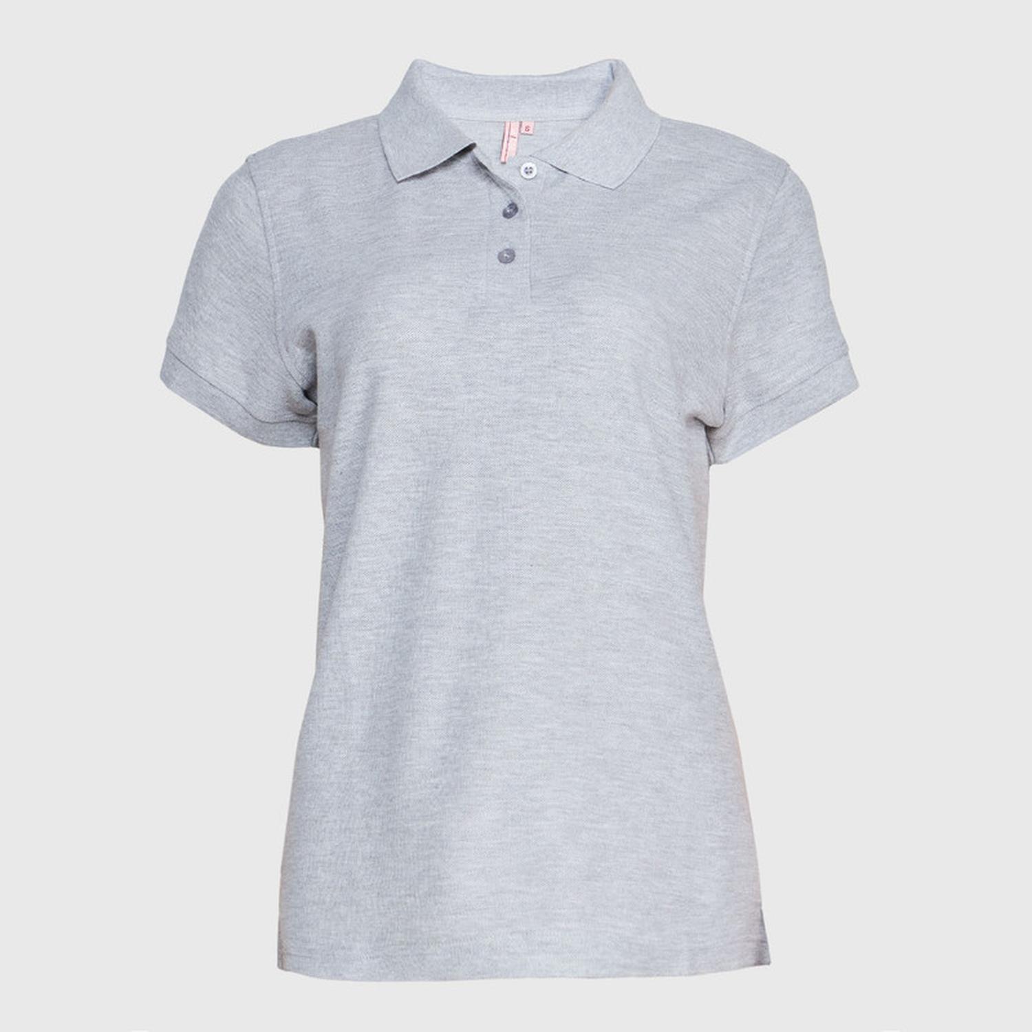 Jayson - Polera Pique Tc Mc Mujer Gris Oscuro L