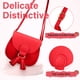 thumbnail image 3 of Bolso bandolera de piel para niñas con borlas Monedero para niñas, 3 of 5