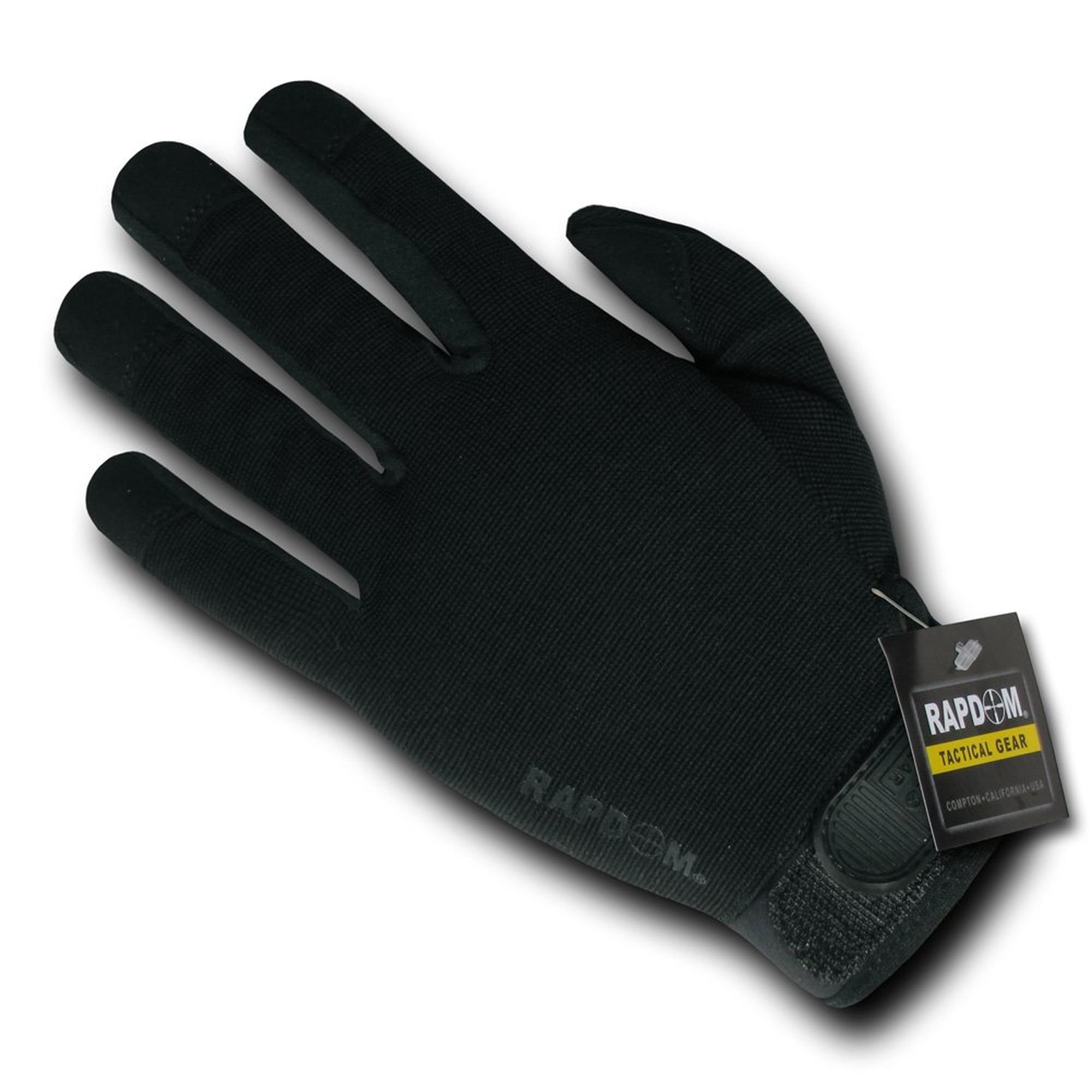 Guantes Tácticos Ligeros Rapdom Negros, Talla Pequeña
