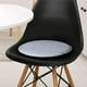 thumbnail image 2 of Cojín de asiento redondo de fieltro de 35 cm (juego de 4) - Compatible con la silla Eames Shell - Cómodo cojín para banco y silla, 2 of 5