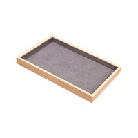 Magideal - Vitrina De Joyería Bandeja De Cajón Vitrina Resistente De Madera Soporte De Joyería Dimensión Práctica 35 Cm X 24 Cm X 3 Cm Superficie Lisa Elegante A Estilo A