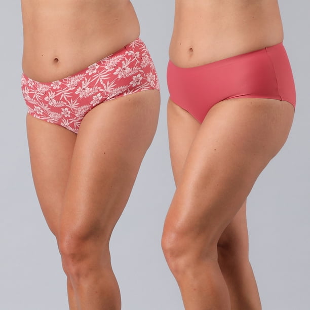 Pack 2X Calzon Maxi Micro Print Bonded Flores Mujer 25558-234