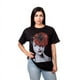 thumbnail image 3 of Polera Mujer Oversize Estampado Red Flower Negro Talla L, 3 of 5