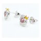 thumbnail image 5 of Aros Reina De Corazones, Circonita Rosada, Regalo Mujer/niña Plateado, 5 of 6