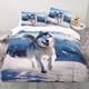 thumbnail image 1 of 3PCs P*oly*ester do-wn Qu-ilt C-over Dog Be--dding Su-it with Pringting Soft and C-omfo-rtable do-wn Qu-ilt Co-ver for B-edro-om- Gue-st Room, 1 of 5