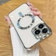 thumbnail image 1 of Luxury Plating Clear Magnetic For Wireless Charge Case For IPhone 14 13 12 11 Pro Max X XR XS 8 7 Plus Soft Silicone Cover, 1 of 3