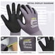 thumbnail image 2 of Guantes de trabajo LOCCEF, microespuma, recubiertos de nitrilo, 6 pares, color gris 9/L, 2 of 8