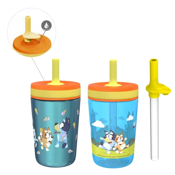 Set de vasos Bluey Kelso de Zak Designs, 450 ml, 3 unidades, para niños