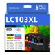 thumbnail image 1 of Cartuchos de tinta Lumooe LC103XL, paquete de 5, alto rendimiento, 1 of 6