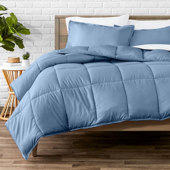 Juego de edredón Bare Home para cama California King, ultrasuave, azul