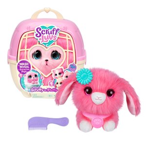 Peluche Scruffaluvs Pet Scruffs Rosa Con 3 Mascotas Rescatadas