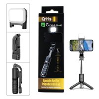 Green E - Bastón Selfie Q11S (Trípode / Luz Con Control Remoto)