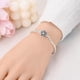 thumbnail image 3 of Pulsera Plata 925 Mujer Charm Flor Corazón Circonia, 3 of 3