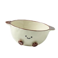 Magideal - Ensaladera De Plástico, Recipiente Para Alimentos, Versátil, Decorativo, Redondo, Cuenco Sencillo Para Servir, Vajilla Para Restaurante, Cafetería, Ho Tazón De 480 Ml