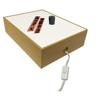 Light Box Inovart 1000 De 30 X 40 Cm Con 1 Lámpara Led De Luz Diurna, Color Roble