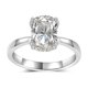 thumbnail image 1 of Anillos de Compromiso de Moissanita de 3 Quilates para Mujer Color D VVS1 Anillos de Moissanita Anillo de Diamante de Plata Esterlina 925 Joyería Talla 5-9, 1 of 8