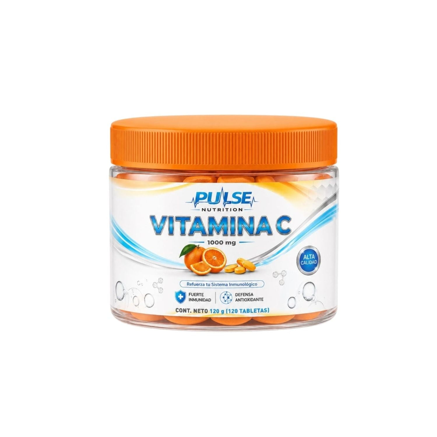 Vitamina C 1000mg Por Tableta 120 Und - Pulse Nutrition