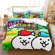 thumbnail image 1 of Game The Battle Cats Unite Bedding Set Boys Girls Duvet Cover Pillowcase Bed boys Adult Home Textileextile, 1 of 5