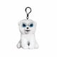 thumbnail image 3 of Mochila de felpa con clip Feisty Pets Mini Karl the Snarl Polar Be, 3 of 3