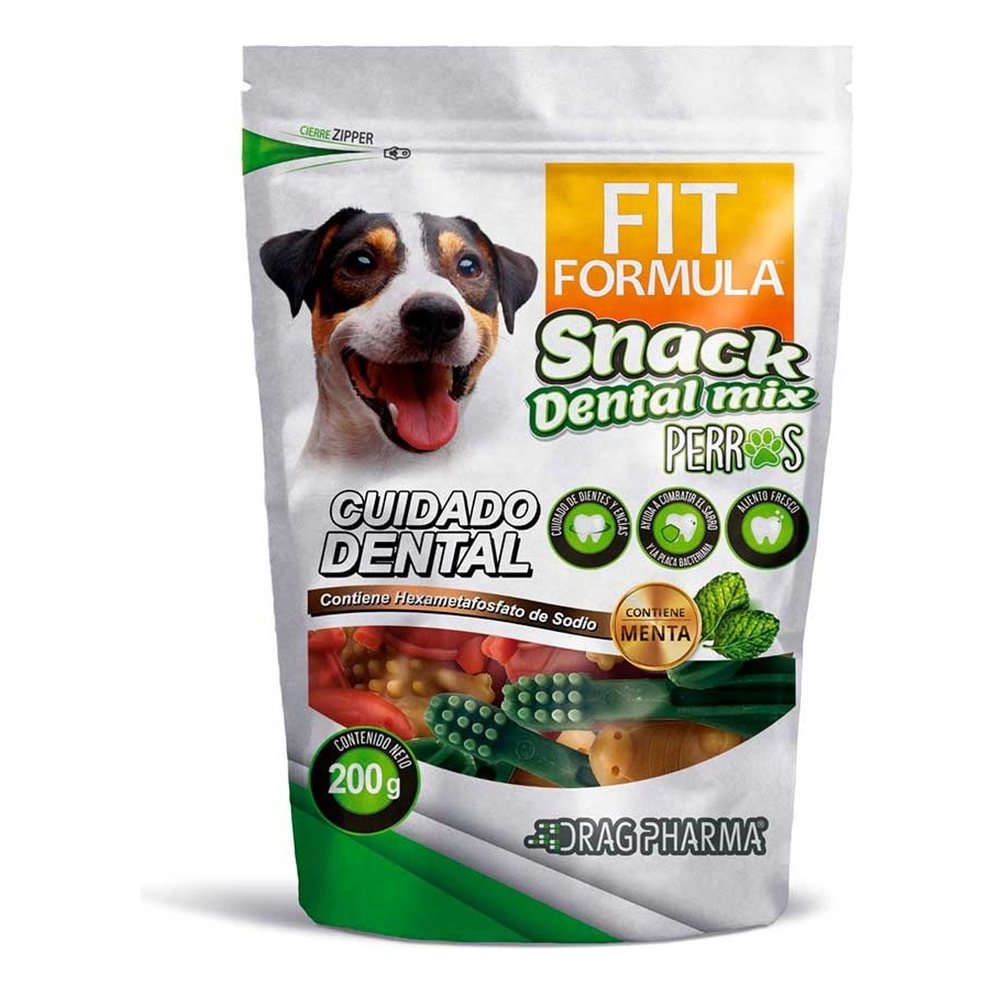 Snack Fit Fórmula Dental Mix Para Perros 200 Grs.