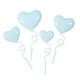 thumbnail image 1 of 4 Piezas Decoraciones Para Pasteles En Forma De Corazón 3D Adornos De Amor Para Acción De Gracias Boda Azul Claro, 1 of 3